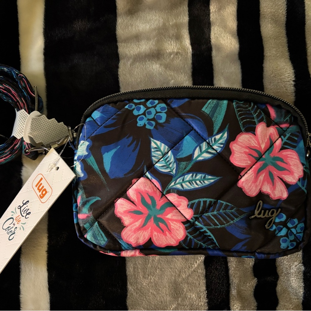 Lug coupe convertible belt bag coupe resort black blue